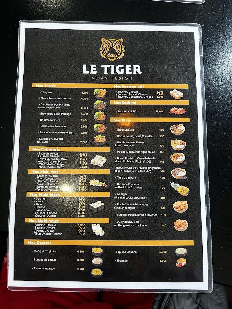 Le Tiger Asian FOOD - Menu Image 3