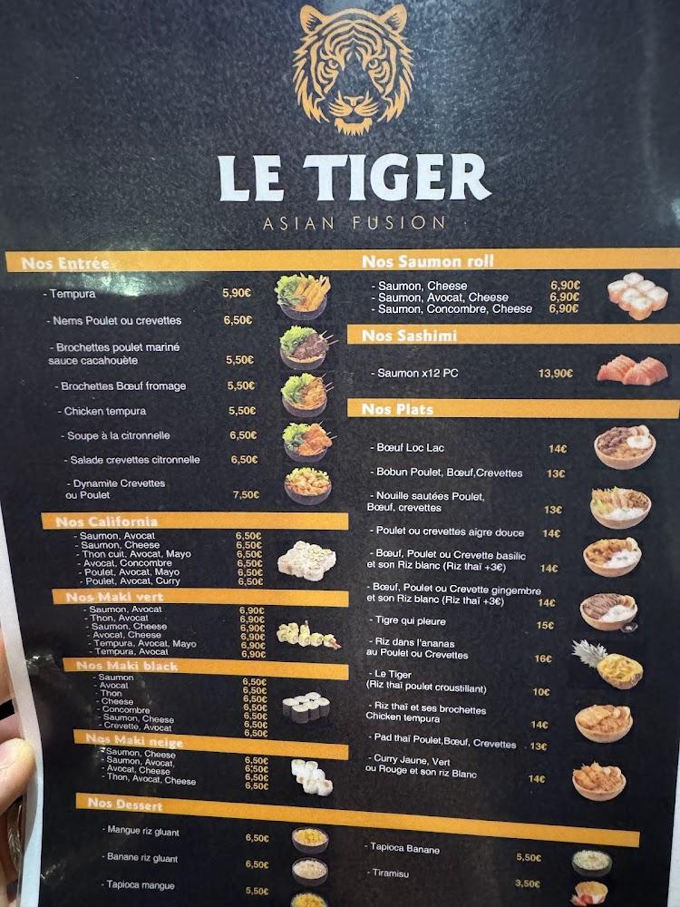 Le Tiger Asian FOOD - Menu Image 4